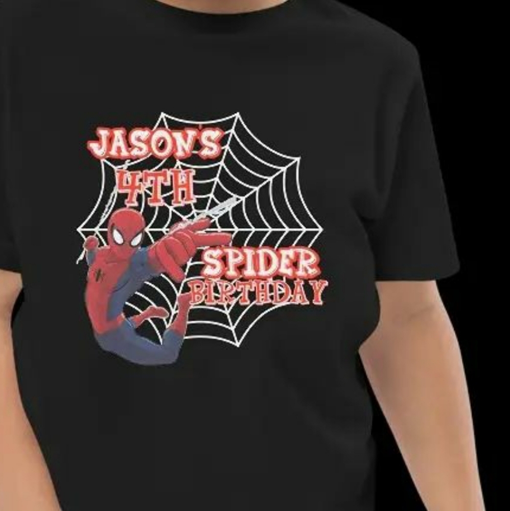 Spider-Man Custom Birthday Shirt